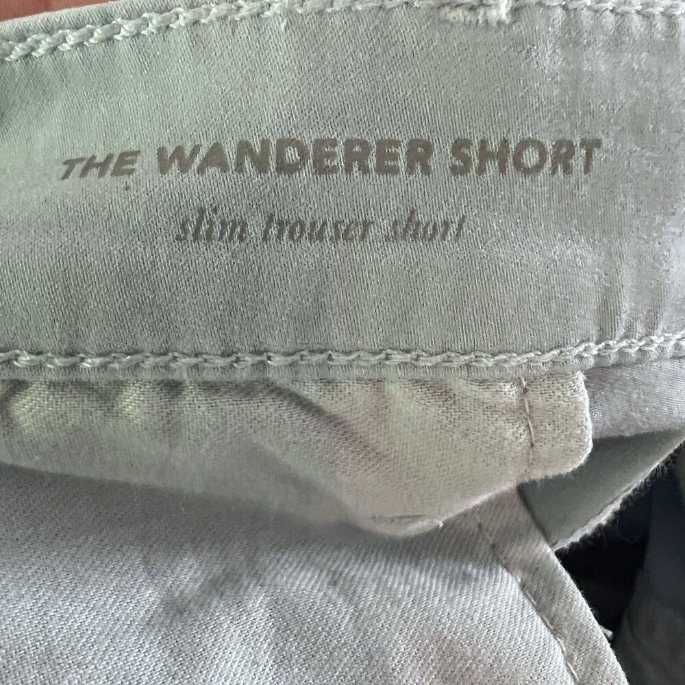 Adriano Goldschmeid The Wanderer Slim Trouser Shorts Light Blue Men's Size 36R - Picture 12 of 14